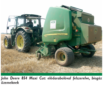 John Deere 960-as bálázó: egy bála kidobási ciklusa 5 másodperc