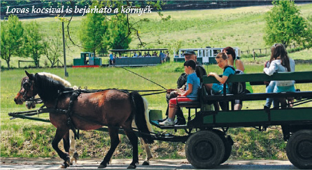 Lovas kocsival is bejárható a környék
