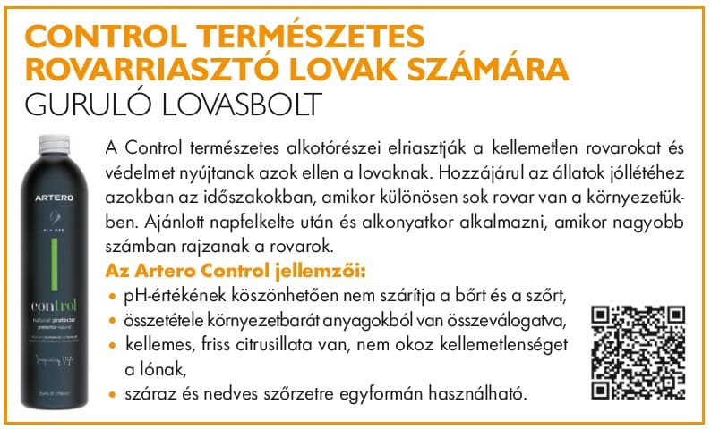 control rovarriasztó bőrápolás ló lótartás