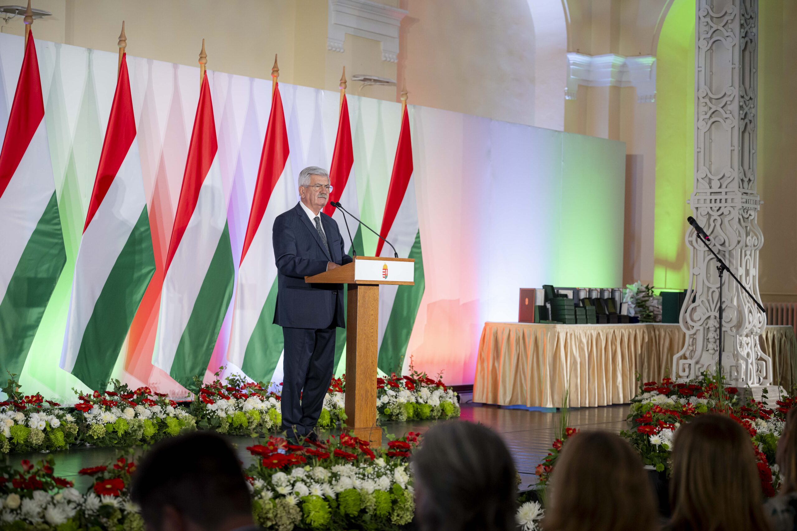 Farkas Sándor: a magyar szabadság és a nemzeti szuverenitást, ahogy 68 évvel ezelőtt, úgy most is meg kell védenünk.<br />(Fotó: AM)