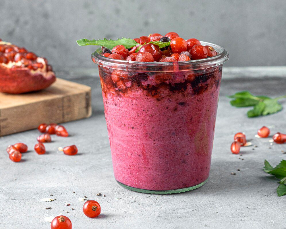 smoothie, ribizli