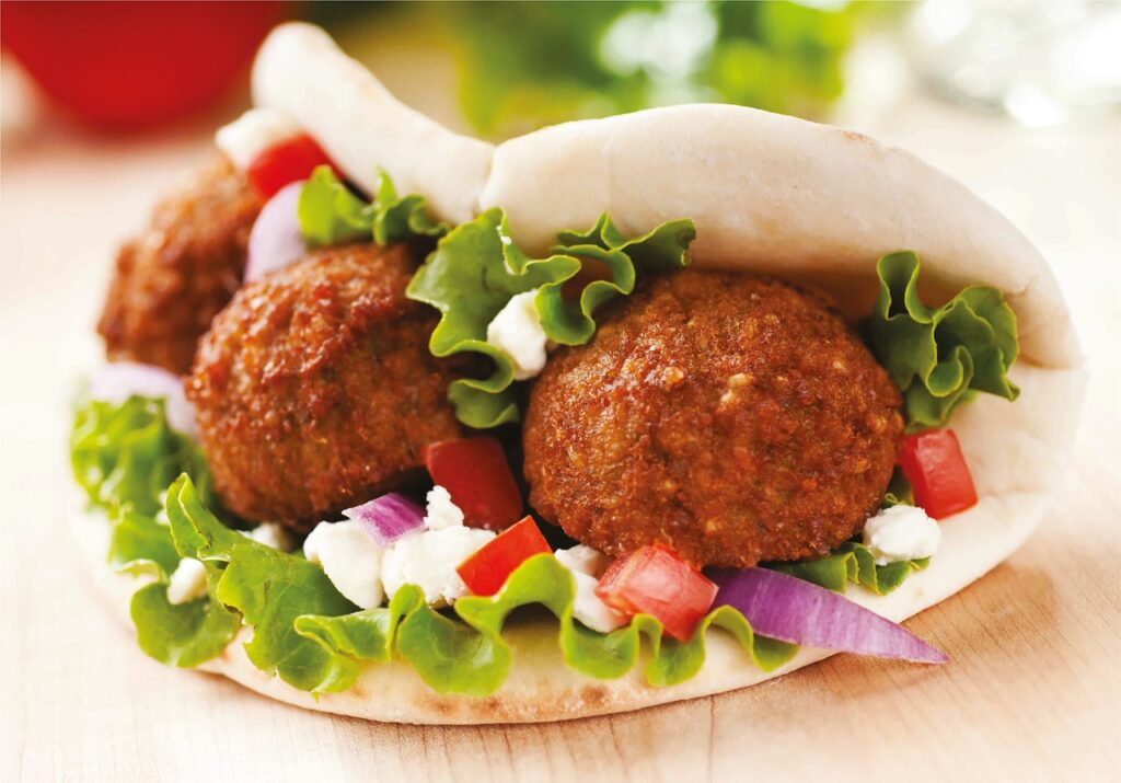 húspótló falafel csicseriborsó