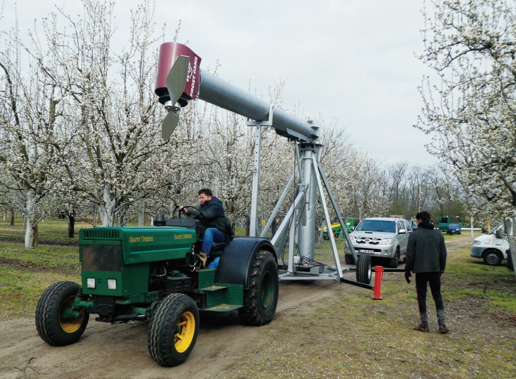 Az egyik első saját gyártmányú mobil szélgép 2021-ben állt munkába a bogárzói körtésben