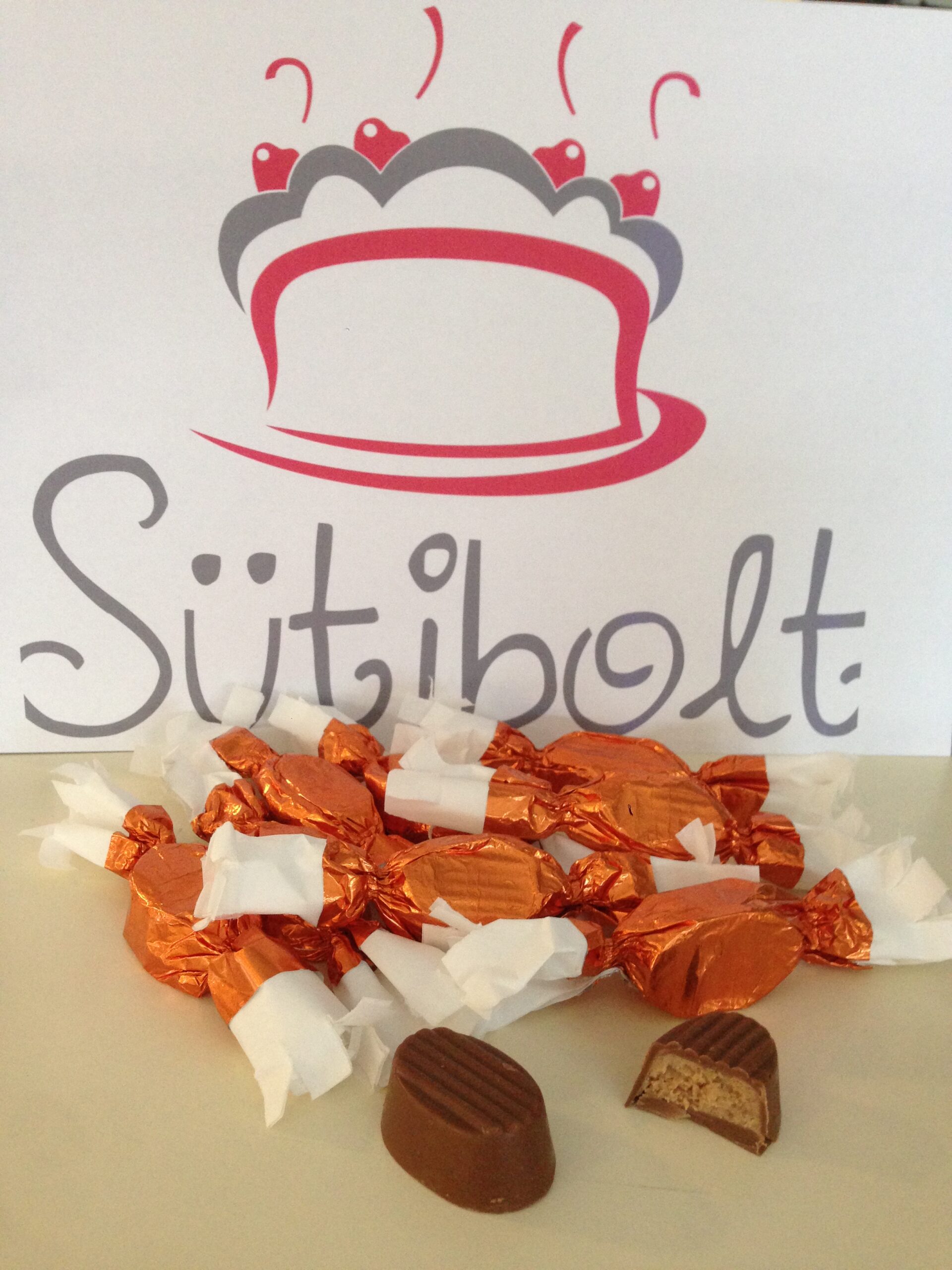 A második helyezett roppanó ostyás sós karamellás szaloncukor