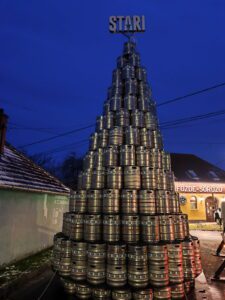söröshordó karácsonyfa
