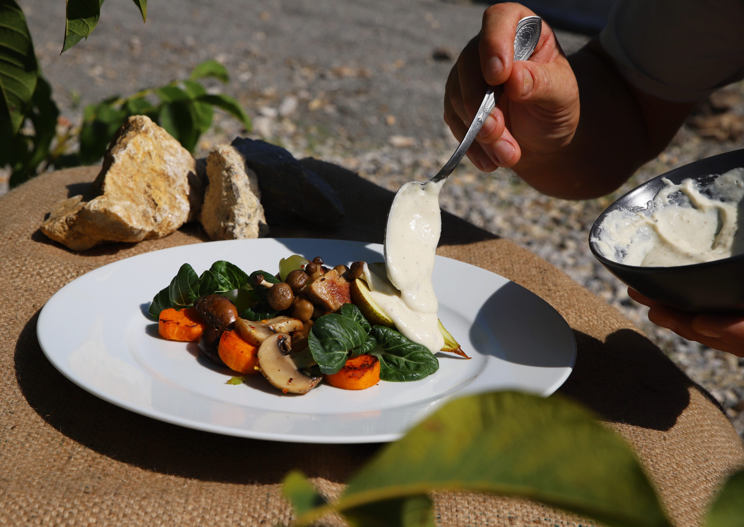 borjúszűzpecsenye őszi gombákkal