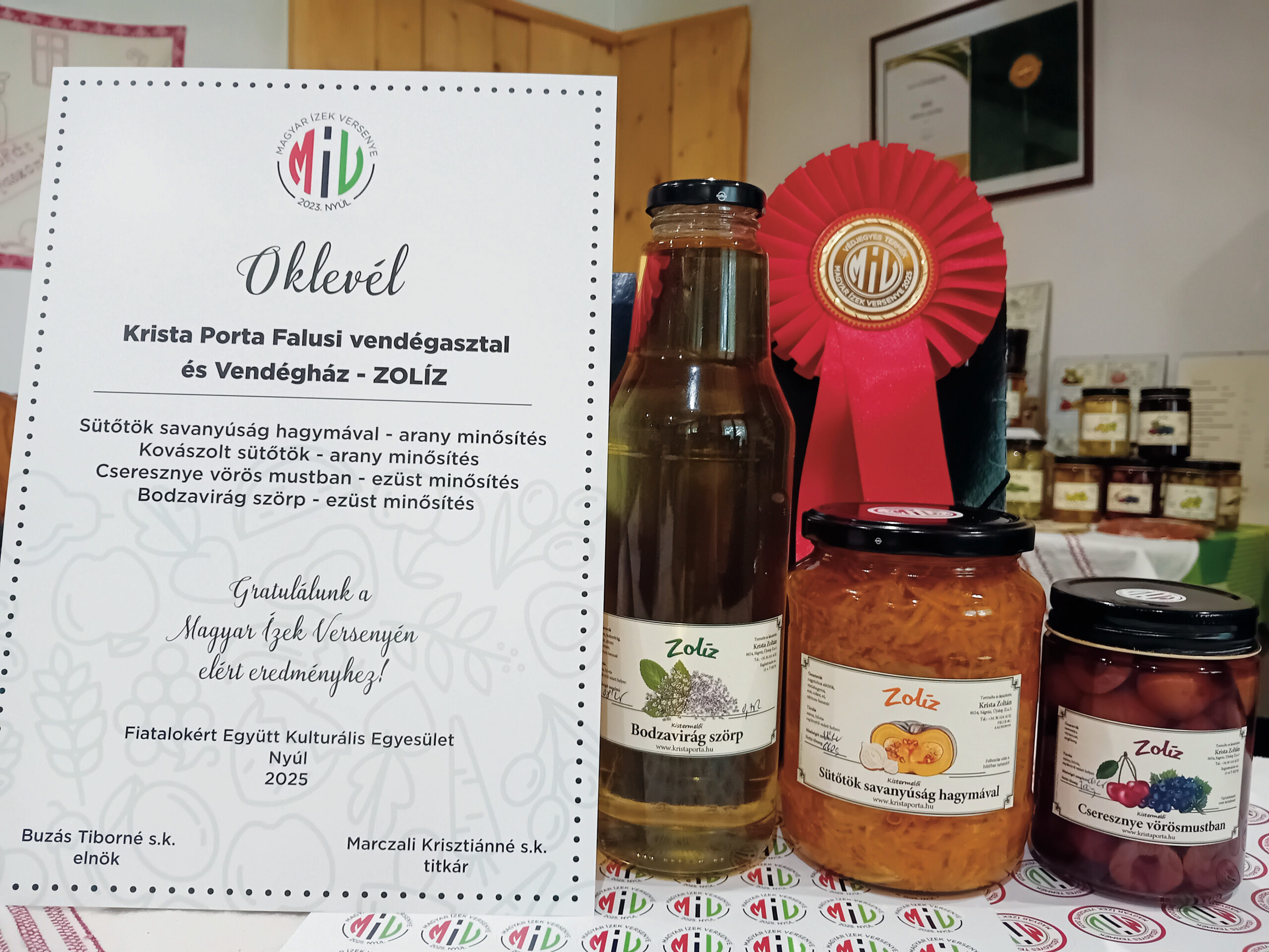 Elismertek a Zolíz-termékek