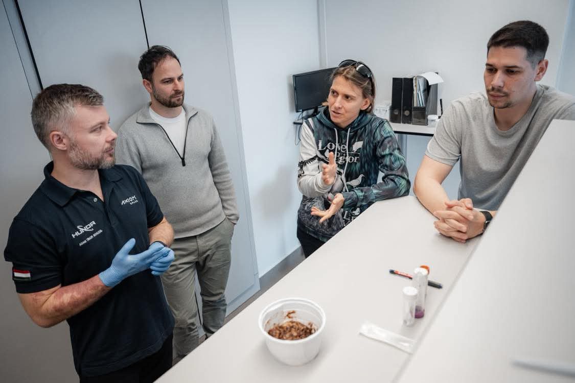 Balról jobbra: Schlégl Ádám, Prazsák István, Tombácz Dóra és Dörmő Ákos