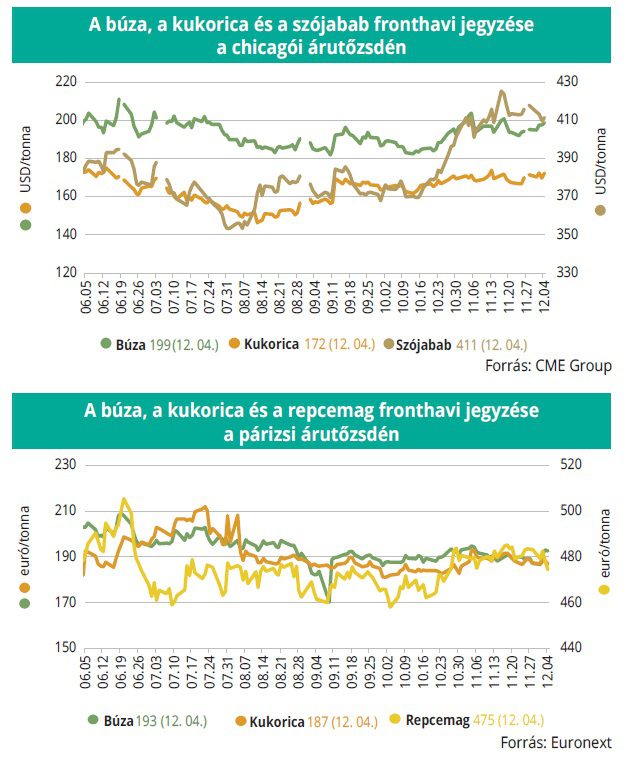 búza kukorica tőzsde