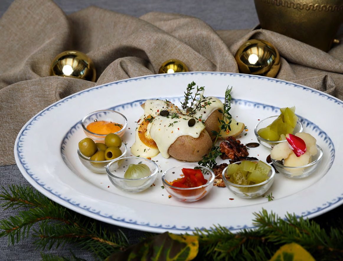 forró sajttál ünnepi tálalás