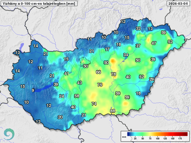 Agrometeorológia: van ahol fel sem töltődtek a talajok, és már száradnak