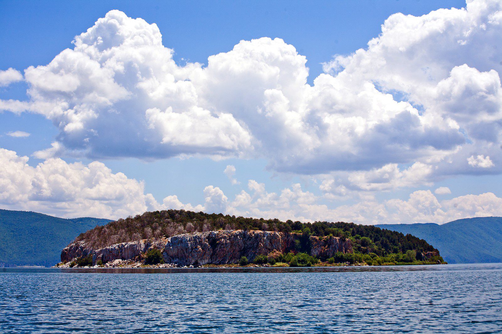A Prespa-tóban fekvő Golem Grad sziget