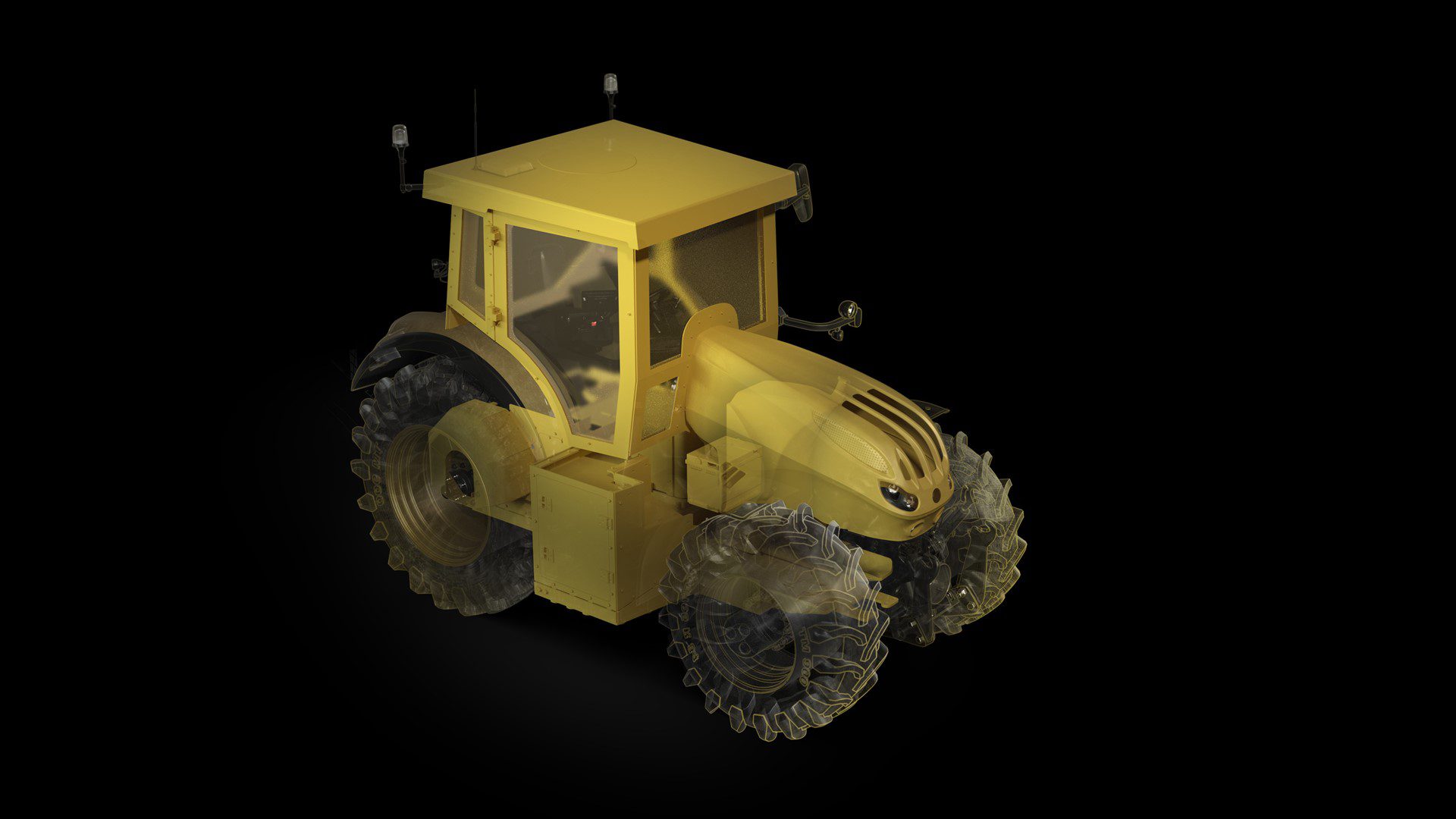 A páncélozott STEYR traktor