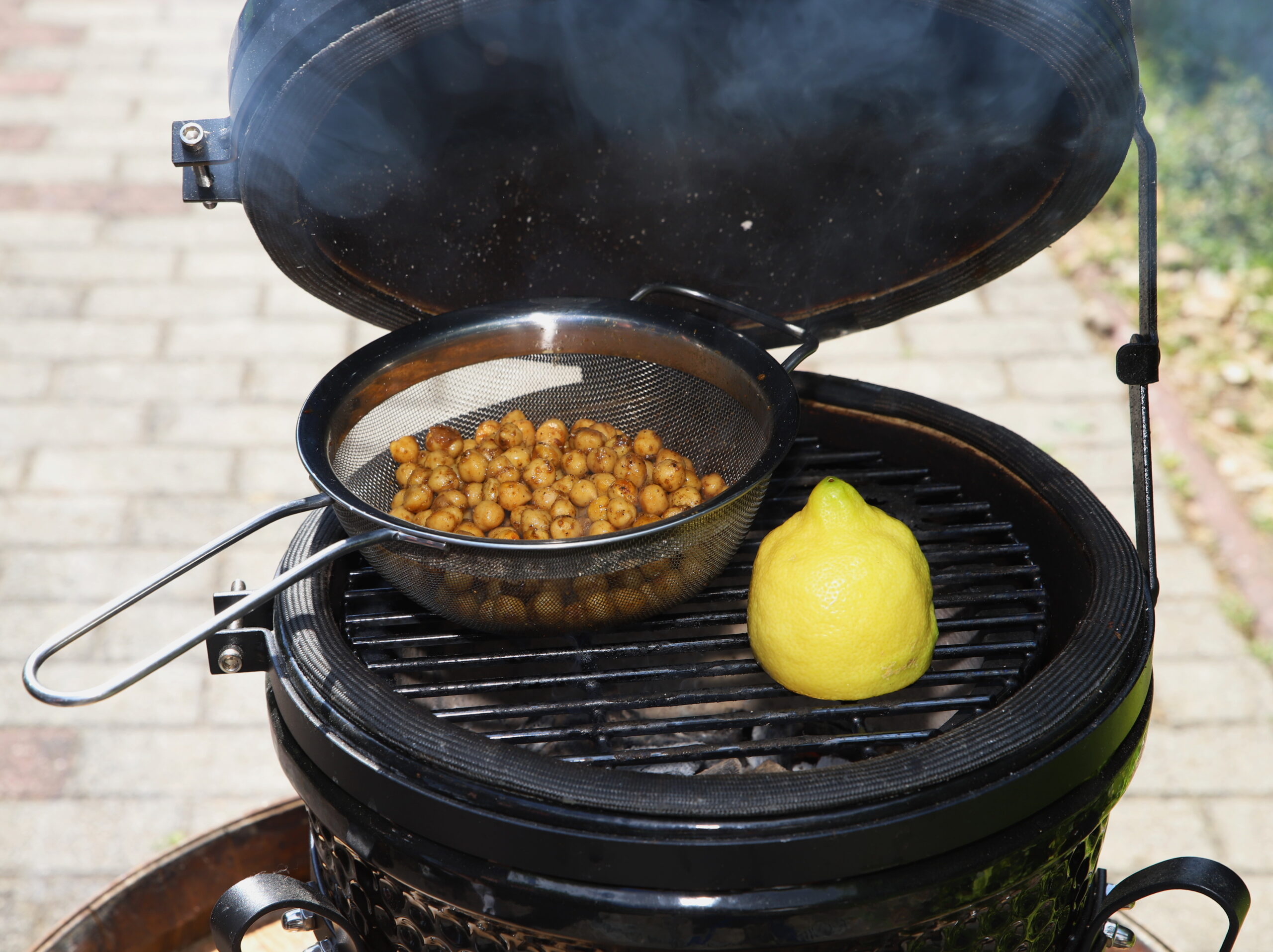 csicseriborsó grill citrom élelmiszer gasztronómia