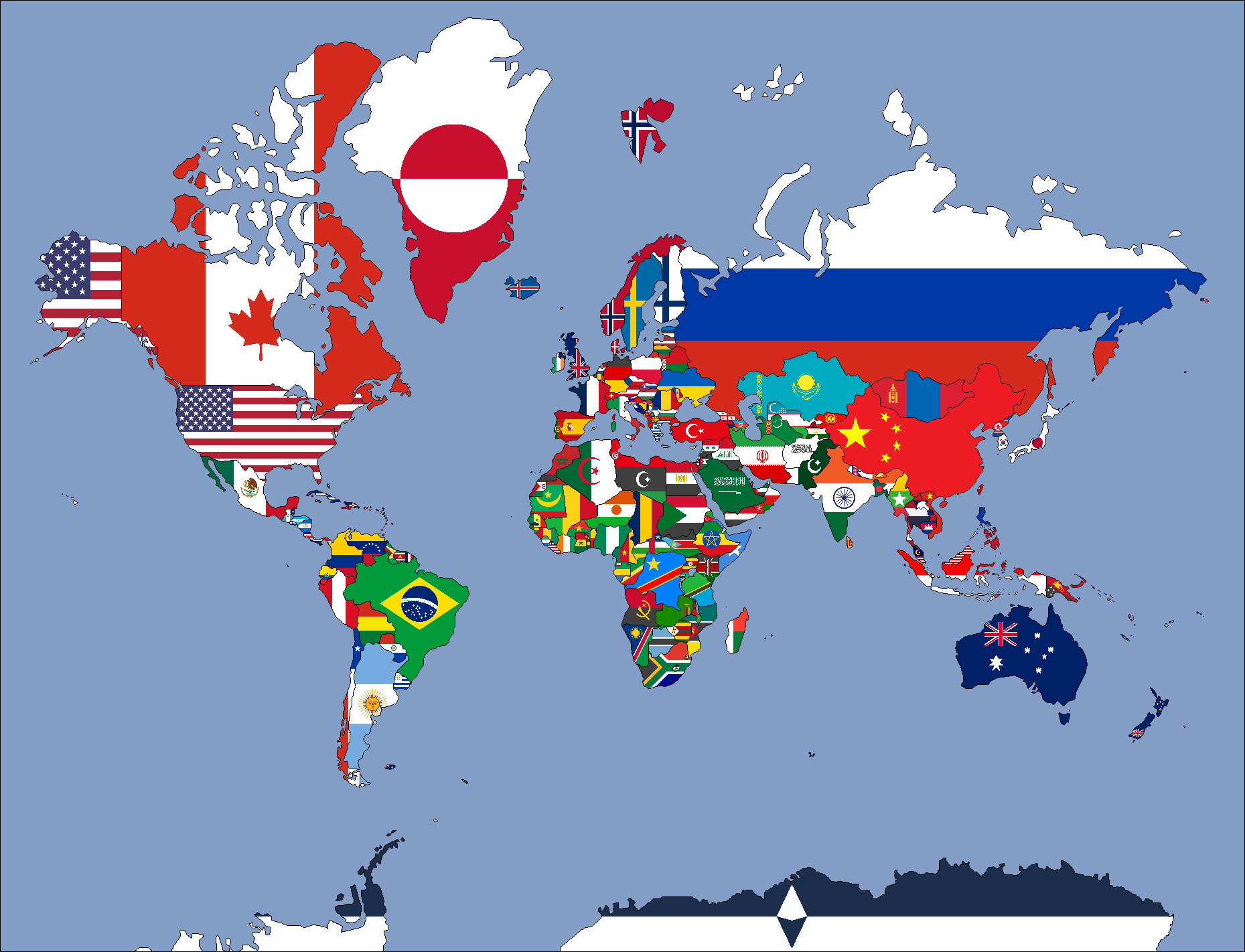 Afrika valódi méretét szeretné látni a világtérképen