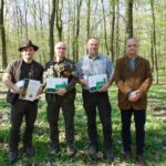 Balról: Simkó Milán – Nagy György – Som Árpád – Hidas Tibor vezérigazgató