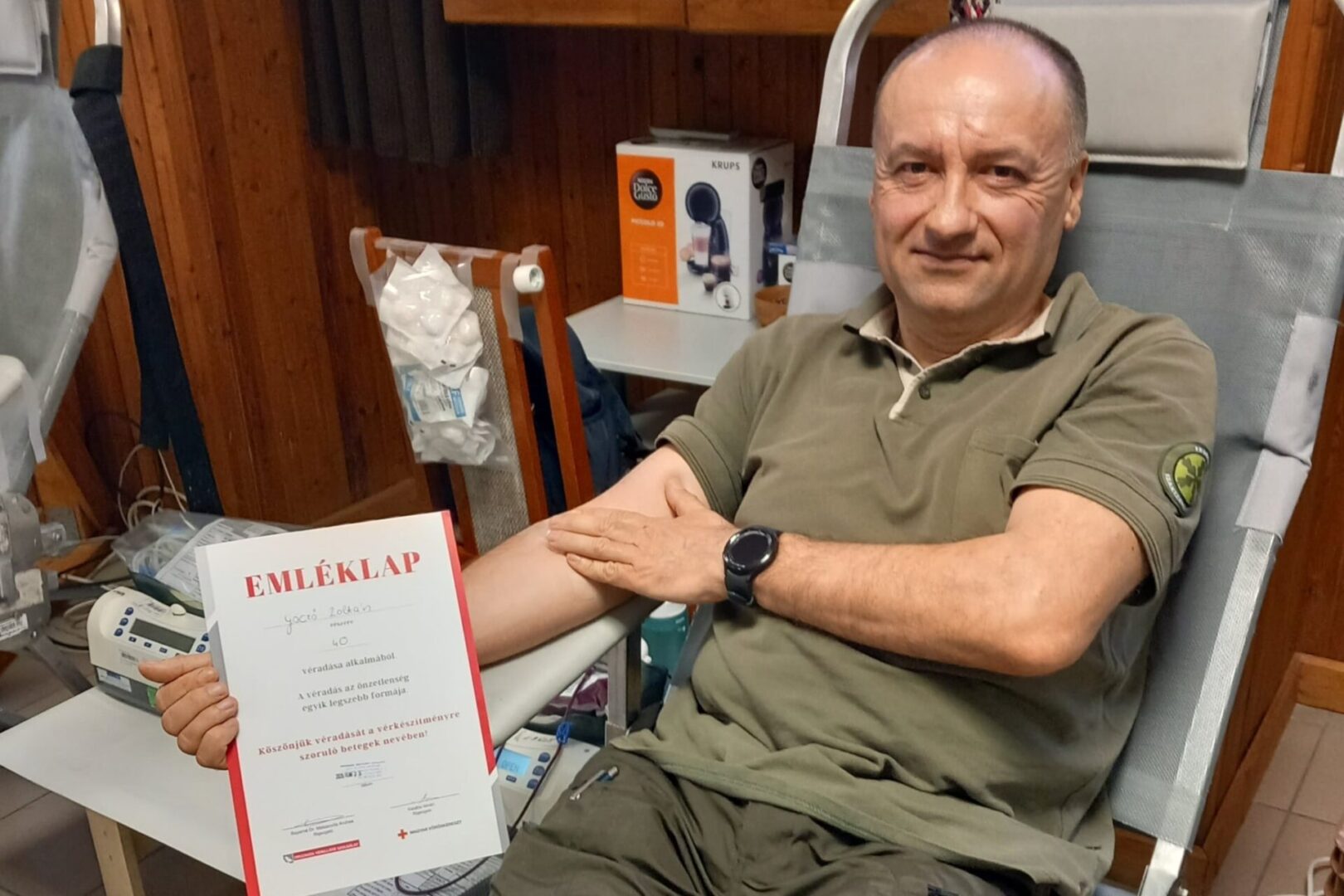 Erdészek és társszervezetek dolgozói adtak vért Egerben